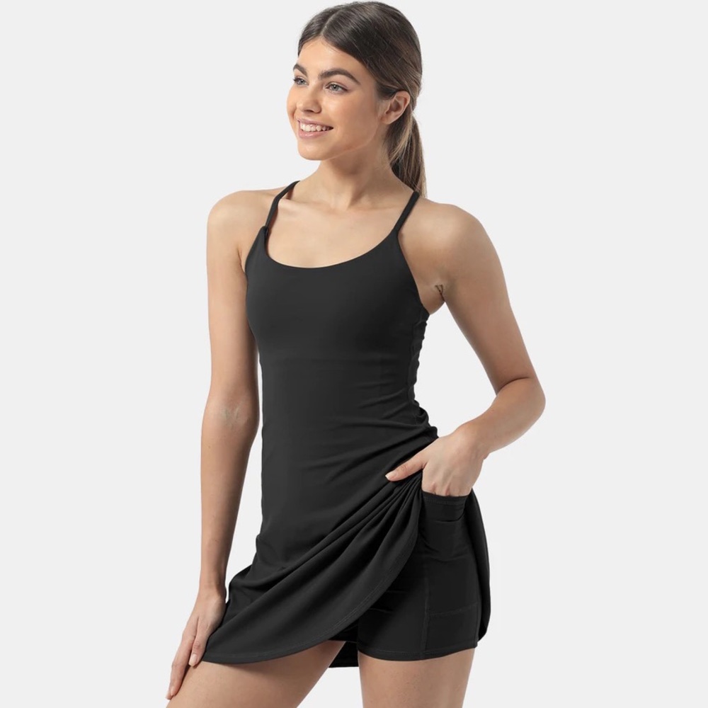 Halara Everyday Cloudful 2-in-1 Flare Dress